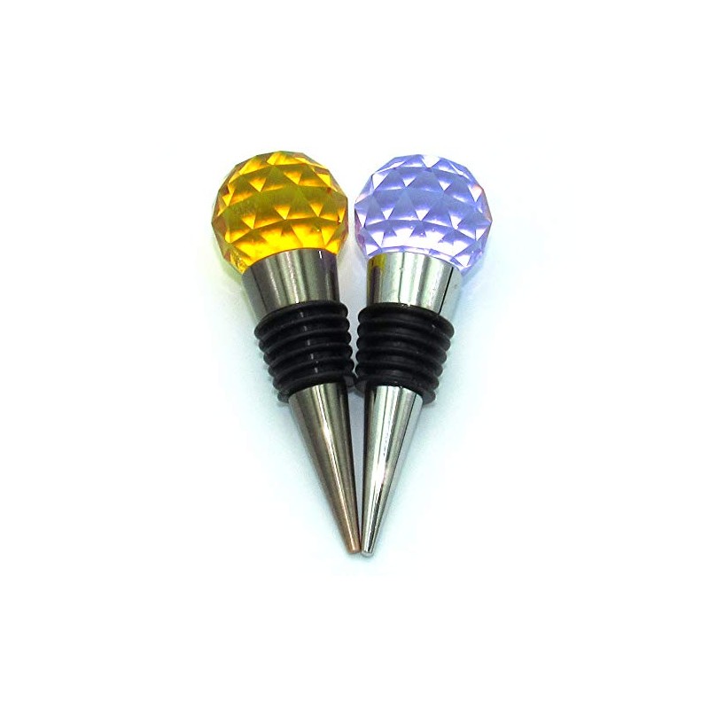 Gemstone Wine stopper (Yellow Purple)