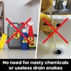 Plungeroo Sink Plunger, Powerful Mini Plunger with Short Handle, Easy-to-Use