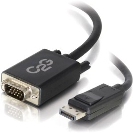 UD_C2G 3ft DisplayPort to VGA Adapter Cable - Active Male to Male - Black