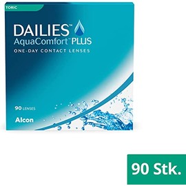 Dailies AquaComfort Plus Toric Tageslinsen weich | 90 St√ºck | BC 8.8 mm | DIA 14.4 mm | CYL -1.25 | ACHSE 90 | -01.50 Dioptrien