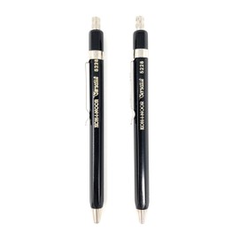 KOH-I-NOOR Versatil 5228 - Set of 2, Metal Mechanical Pencils with Sharpener, Lead 2mm - black