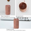 15pcs Essential Oil Car Diffuser Round Shape Simple Compact Walnut