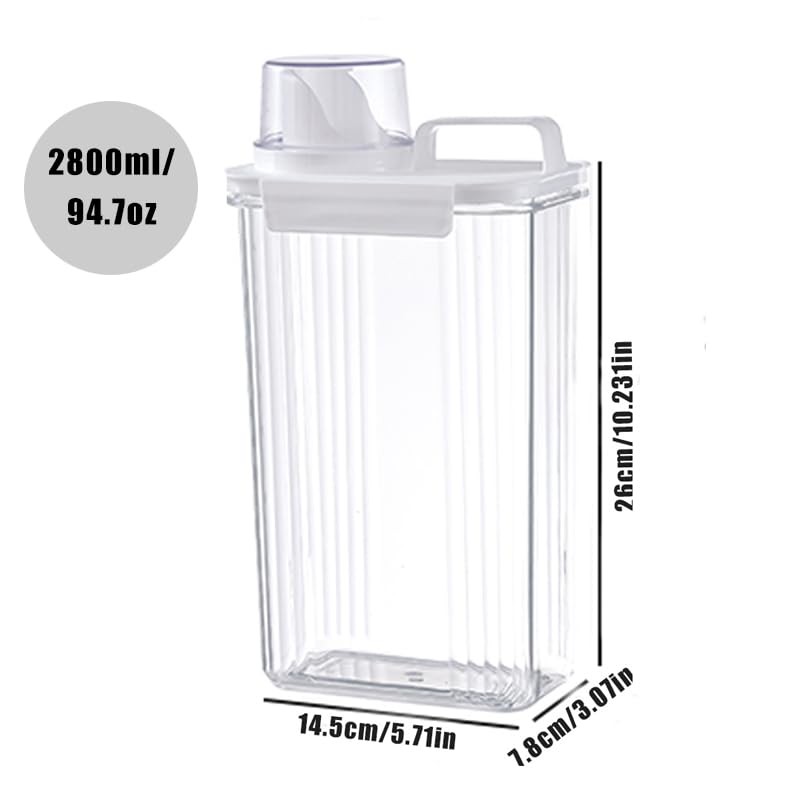[2 Pack] Laundry Detergent Dispenser for Laundry Room Organization and
