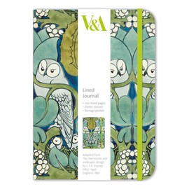 Museums and Galleries Marketing. Victoria and Albert Museum 17.7 x 12.7 x 1.7cm Owls Designed Lined Journal