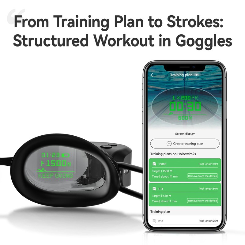[holoswim] holoswim AR Swimming Goggles with AR Display Triathlon Pro