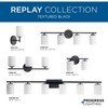 Progress Lighting Replay Collection 1-Light Etched White Glass Glass Modern