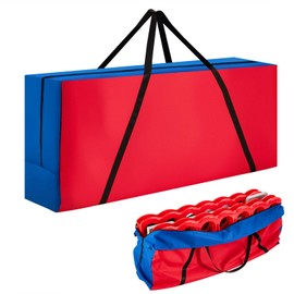 Costzon Giant 4 in a Row Game Carrying Bag, Blue + Red, 47" x 11.5" x 19", 2 lbs, Shoulder Strap, Floor Games