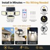 Solar Motion Sensor Outdoor Lights for Security – 4-Head Waterproof