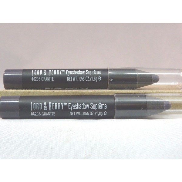 LORD & BERRY EYESHADOW SUPREME CRAYON- LOT OF 2 -