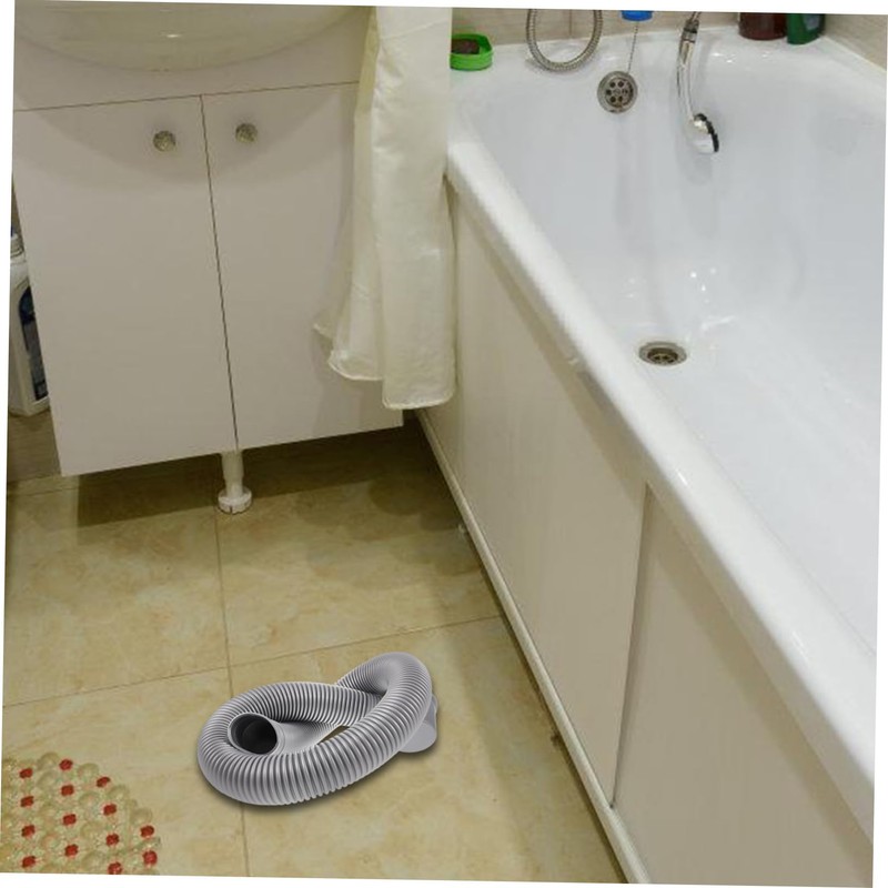 COOLHIYA Flexible Bathtub Drain Pipe Plastic Tub Drain Accessory for