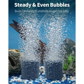 Pawfly Aquarium Air Stone 2 Inch Fish Tank Air Stone Bubbler Cylindrical Bubble Release Tool Oxygen Diffuser for Air Pump Fish Tank Bucket Small Pond and DWC System, 2 Pack