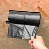 MegaMaxx UK Wall Mounted Bin Bag Holder – Black Steel