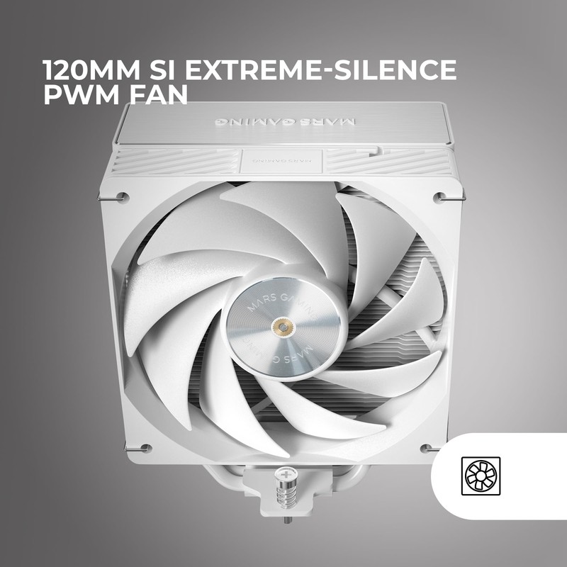MARS GAMING MCPU-X5, CPU Cooler 280W TDP, 5x New Generation