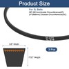 sourcing map 3 Pcs 3L270 Classic Wrapped Rubber V-Belt, 27"(686mm)