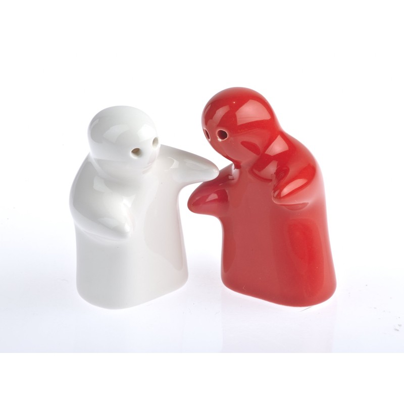 by-Bers.de Salt and Pepper Spirits Hugging Lovers Ghost MiniBoos Ceramic