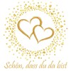 20 Napkins "Schön, dass du da bist" (German Language) Golden