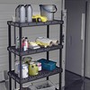 Gracious Living 4 Shelf Unit, Heavy-Duty Shelving Storage Rack for