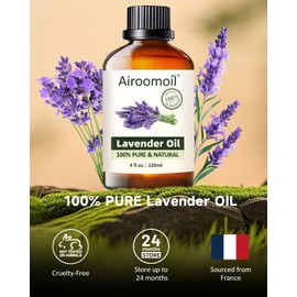 Premium Lavender Essential Oil for Relaxation DIY Diffusers Candles Nails Soaps Shampoo Scented Oil 4 Fl Oz