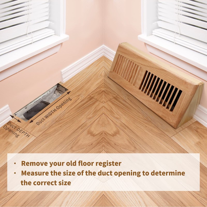 Red Oak Baseboard Floor Register 15 Inch Wooden Baseboard Supply