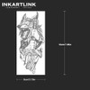 INKARTLINK Tattoo Tech, 2 Sheets Large Semi Permanent Tattoo, Adult