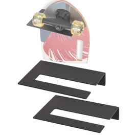 RoakyRoasy Skateboard Wall Mount Holder 2 pcs, Thick Steel Hanger for Horizontal Display of Any Type of Skateboards, Includes Hardware