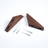 Pack 6 Black Walnut Wooden Hooks Wall Hooks, Coat Hooks,