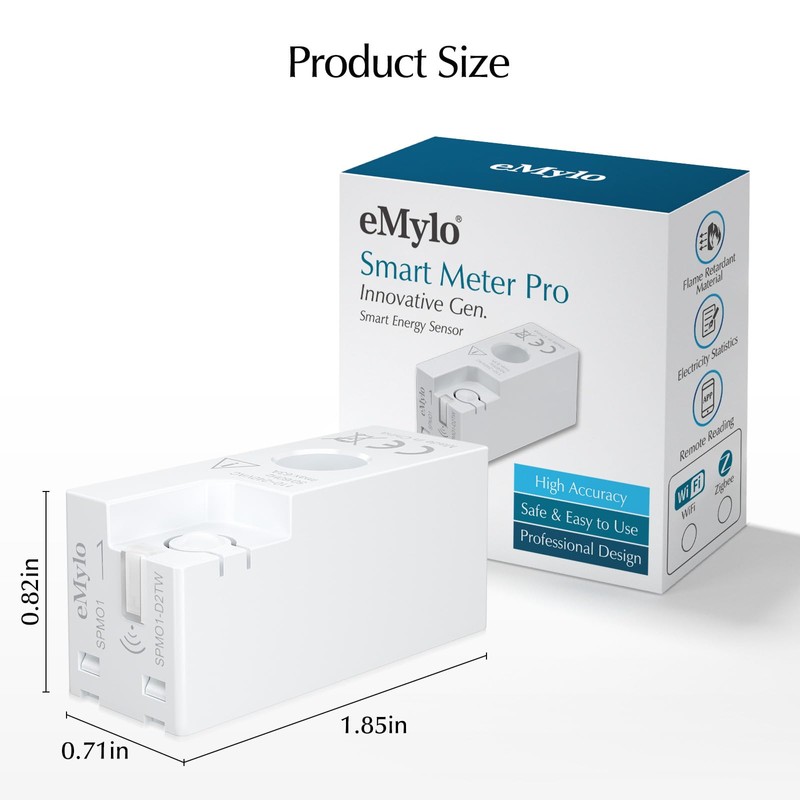 eMylo Smart WiFi Energy Meter, Mini Power Consumption Meter, 99%