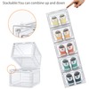 HOMIDEC Shoe Storage, 6 Pack Shoe Organizer Clear Hard Plastic