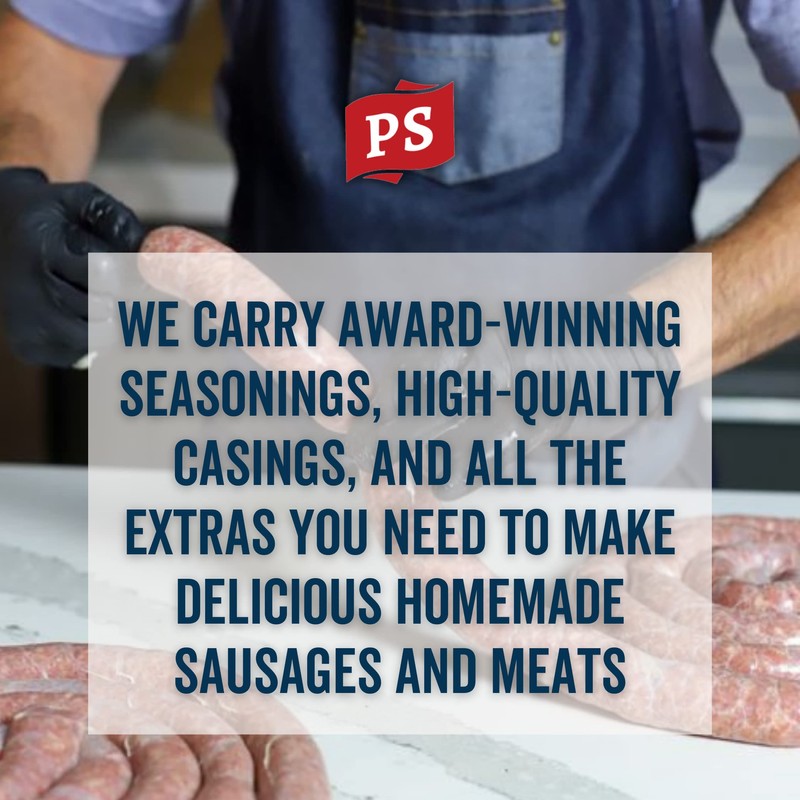 PS Seasoning Smoked Polish Sausage Kit - Includes Seasoning, Casings,