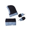 Vertbaudet Two Tone Boys Baby Set: Scarf Hat, Round Scarf