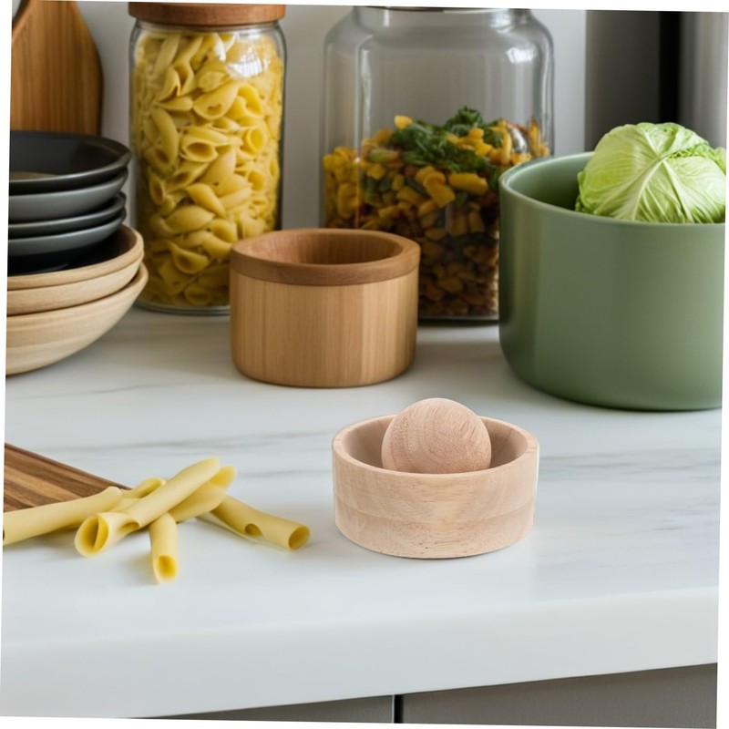 BESPORTBLE Wooden Dumpling Maker Mold with Manual Dough Press for