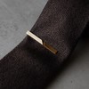 Tabarat Tps-055 Men's Tie Clip, Made in Japan, Brass, Geometric,