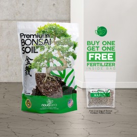 Bonsai Soil Mix Ready to use Bonsai Tree kit Bonsai Lotus Seeds for Planting in Water Bonsai pots Bonsai Wire Bonsai Tree pots akadama Soil 2 oz Bag of Fertilizer Pellets Inside 2.4 Qts