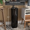 Oriental Furniture 24" Solid Black Porcelain Umbrella Stand