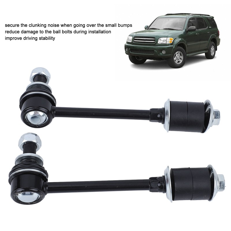 Pair Front Suspension Sway Bar Ball Ends K90680 Heat Treated