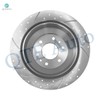 PM Auto Rear Drilled Slotted Brake Disc Rotors For 2005-2009