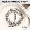 Chunky Gold Bracelet for Women Non Tarnish, Trendy Stretch Cuban