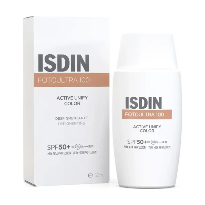 Isdin Fotoultra 100 Active Unify Color Spf 50+, 50 Ml