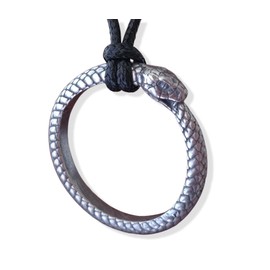 Baldur Jewelry - Viking Ouroboros Snake Necklace for Women Men - Viper Ring Snake Pendant Necklace Amulet Charm - Sterling Silver Snake Chain Necklace - Snake Jewelry Gifts - Viking Jewelry for Men