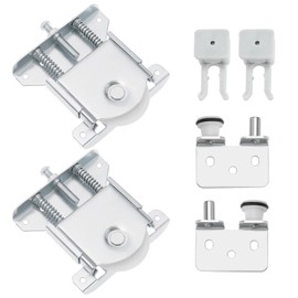 SG Store 1 Set Sliding Wardrobe Door Kit Sliding Door Guide Roller with Anti Jump Safety Clip for Cabinet Window Closet Wardrobe Showcase Shoe Cabinet