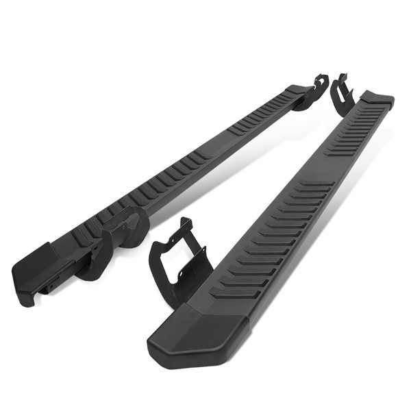 Auto Dynasty 6 Inches Side Step Nerf Bar Running Boards Compatible with Ford F-150 F-250 F-350 Super Crew Cab 15-22, Aluminum, Black Powder-Coated