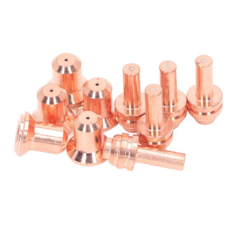 10Pcs Nozzle Electrode Kit Brass 176655 Electrode 176656 Nozzle Tip