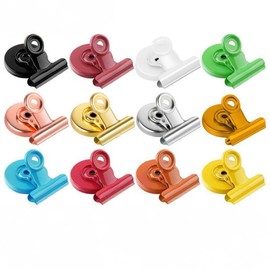 Magnetic Clips,White Board Magnets,Fridge Magnets,10pcs Magnetic Clips Set for Whiteboard & Fridge - 10 Colors Strong Magnets Office/Home Organizer (4x3cm, 150g)