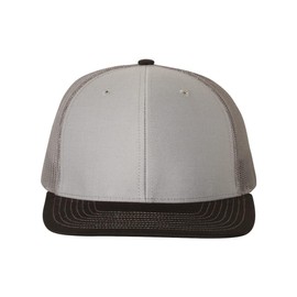 apparel-wear.com Richardson 112 Structured Classic Trucker Snapback Custom Box (US, Alpha, One Size, Grey/Charcoal/Black)