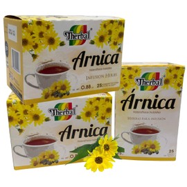 Arnica Tea, Caffeine-Free, 0.88 Oz, 25 Tea Bags Arnica tea can be enjoyed hot or cold (3 PACK) BY Therbal