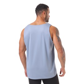 HovSiyla 5 Pack Mens Running Sport Tank Tops Dry Fit Gym Wicking Athletic Mesh Breathable Cool Workout Sleeveless Shirts Black/Navy Blue/Azure/Grey/Army Green Small