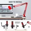 SUNMON HyperX QuadCast Boom Arm - Red Boom Arm for