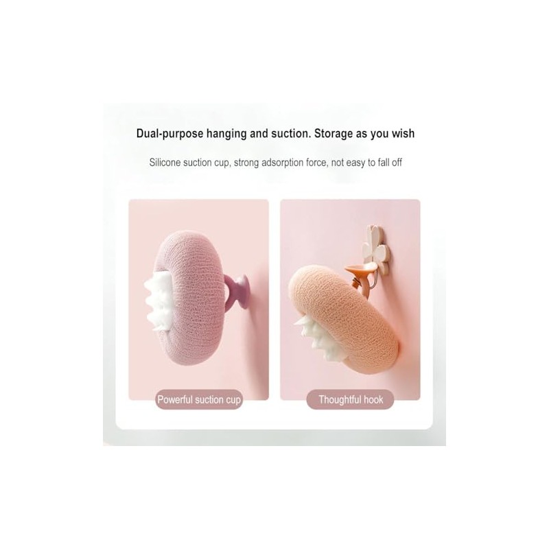 Esponja Baño Exfoliante Ventosa Cepillo Limpieza Esponjas Ducha