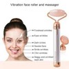 Finishing Touch Flawless Contour Vibrating Facial Roller & Massager, Rose
