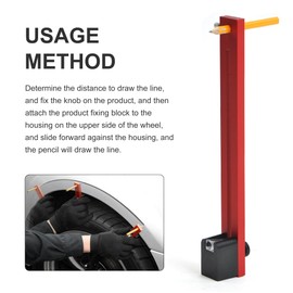 WINMAX TOOLS AUTOMOTIVE Car Body Line Marker Tool, Line Drawing Tool for Car Repair (22cm)